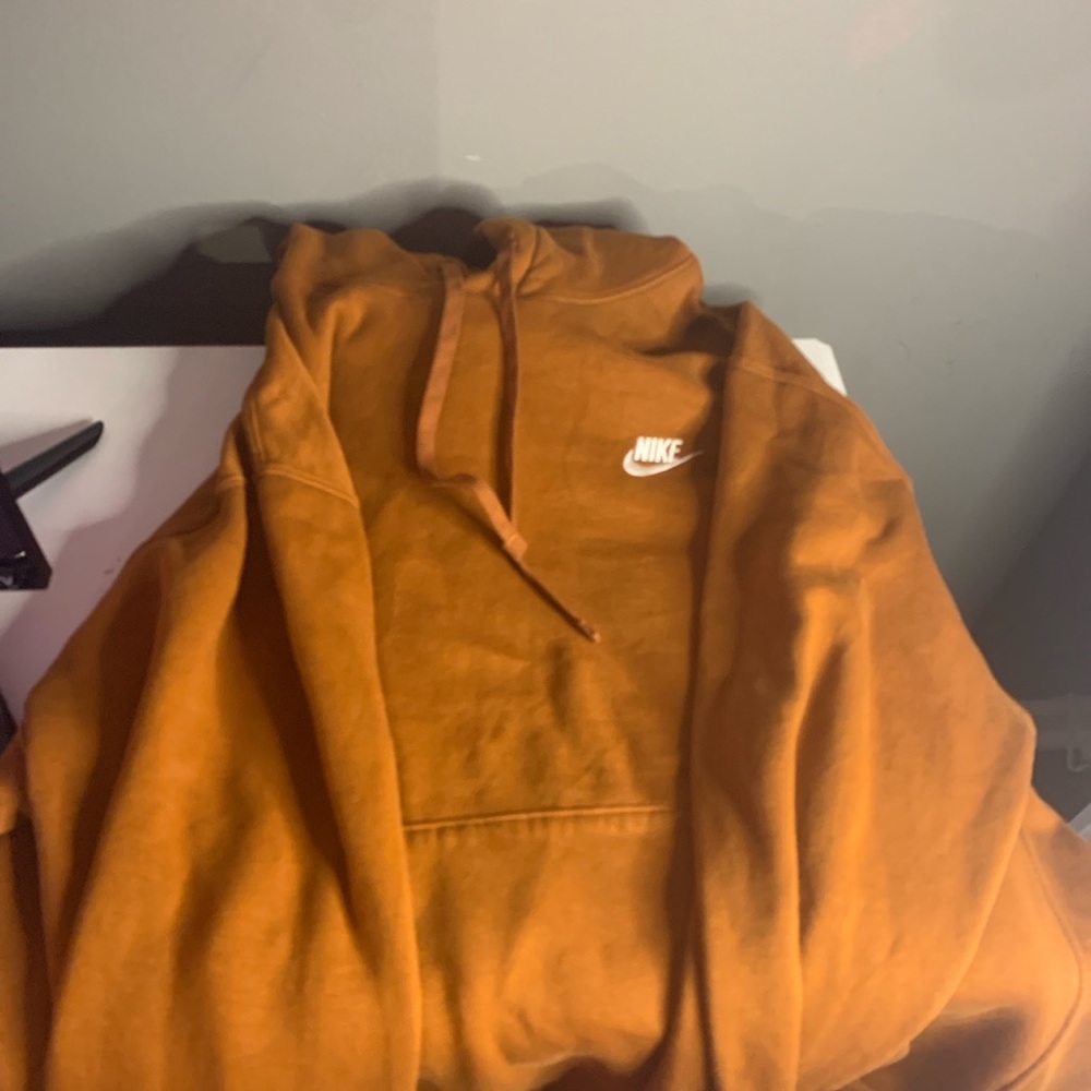 Orange Nike hoodie